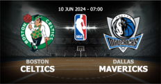 เว็บ หมี วิเคราะห์ NBA บอสตัน เซลติคส์ vs ดัลลัส แมฟเวอริคส์ วันจันทร์ที่ 10 มิถุนายน 2567